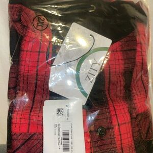 NWT Women's Red & Black Plaid Hoodie